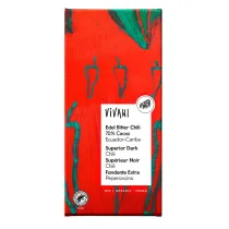 Vivani Czekolada gorzka z chili 80 g Bio