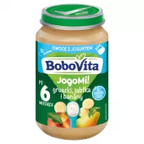 BoboVita Owoce z jogurtem gruszki jabka i banany po 6 miesicu 190 g
