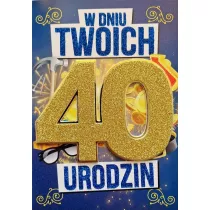 Yeku Karnet Urodziny 40 m�skie