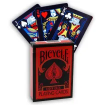 Bicycle Rider Back Reverse, karty do gry, czerwono-czarne