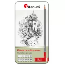 Hasta Komplet 12 owkw do szkicowania 2H-8B 12 szt.