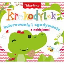 Fisher Price. Kolorowanka podogowa. Krokodylek - kolorowanie i zgadywanie z naklejkami