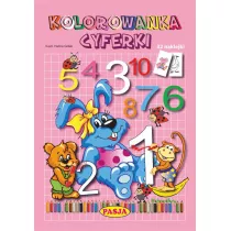 Kolorowanka cyferki