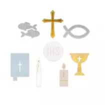 Zestaw wykrojnikw - Motywy religijne 8szt