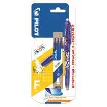 Piro kulkowe Frixion Pilot 0,5 niebieskie+ 3x wkady blister