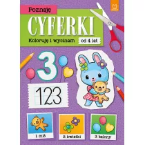 POZNAJ CYFERKI. KOLORUJ I WYCINAM