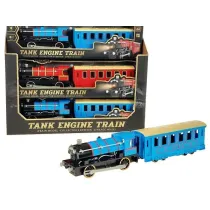 Lokomotywa z wagonem ze �wiat�em i d�wi�kiem 6 szt Adar