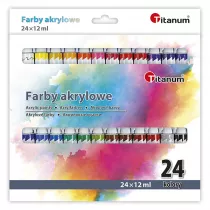Hasta Farby akrylowe w tubie 24x12ml