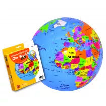 Caly Dmuchany globus pi�ka - Nasz �wiat, pi�ka 30cm