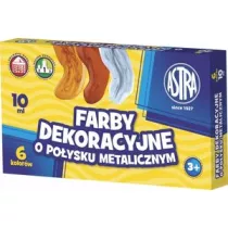 Astra Farby dekoracyjne metaliczne 6 x 10 ml