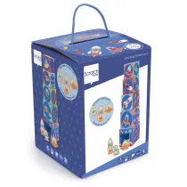 Piramida edukacyjna i drewniane figurki Kosmos Scratch