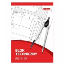 Herlitz Blok techniczny A4 biay 10 kartek