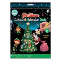 Zdrapywanka kolrowanka Christmas 6 arkuszy Grafix