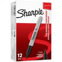 Paper Mate Marker pemanentny dwustronny czarny 12 szt.