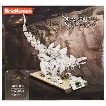 Klocki konstrukcyjne 332 elementy Szkielet Dino Stegozaur A-0719