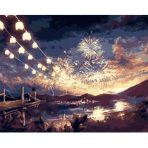 Hobby-maniak.pl Malowanie po numerach - Letni festiwal 40x50cm