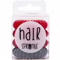 Korea Hair Springd 3+1 czerwono czarna sprynki gumki