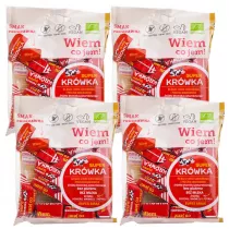 Super Krwka Krwki bezmleczne truskawkowe Zestaw 4 x 150 g Bio