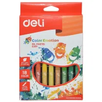 Deli Pastele olejne Color Emotion 18 kolor�w 18 szt.