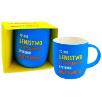 Kukartka Kubek neonowy Lenistwo