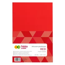 Happy Color Arkusze piankowe, czerwone, A4, 5 arkuszy czerwone 5 szt.