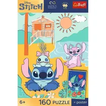 Puzzle 160 element�w Stitch na Fali TREFL 15436 TR