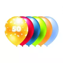 Balon 50 mix kolorw metalik 5 szt.