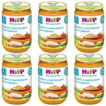 Hipp Kuskus z warzywami i kurczakiem po 7. miesicu zestaw 6 x 220 g Bio