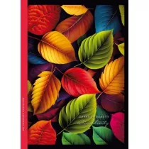 Fresh Notatnik ozdobny Li�cie 143x200 mm, kratka 64 kartek