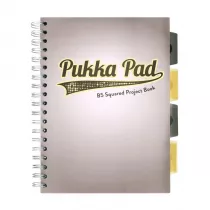 Pukka Project Book Grey Design B5 Szary 80g