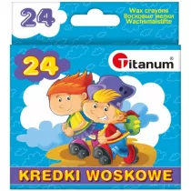 Titanum Kredki wiecowe 24 szt.