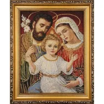Obraz Haftowany �w. Rodzina 27,5x22cm