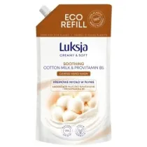 Luksja Creamy & Soft �agodz�ce kremowe myd�o w p�ynie Mleczko Bawe�niane i Prowitamina B5 900 ml
