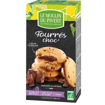Le Moulin Du Pivert Ciastka z dropsami czekoladowymi 150 g Bio