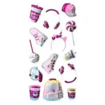 Dalprint Naklejki shaker 3D - R�owe gad�ety 14 szt.