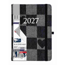 Kalendarz 2027 Jazz B6 dzienny jeans-serca