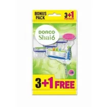 Dorco Maszynka do golenia jednocz�ciowa W Shai 6 4 szt.