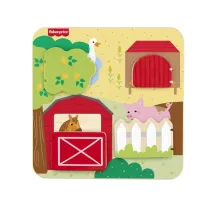 Puzzle Fisher-Price Drewniana tablica ze zwierztkami Mattel
