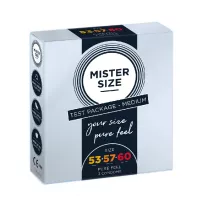 Mister Size Condoms prezerwatywy dopasowane do rozmiaru 53mm 57mm 60mm 3 szt.