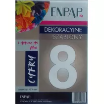 Enpap Szablon dekoracyjny A5 Plexi cyfra 8