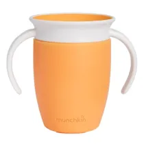 Kubek treningowy z uchwytami Munchkin Miracle 360&deg; 207ml pomara�czowy