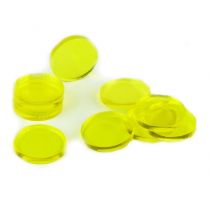 Crafters Znaczniki akrylowe żółte okrągłe 22 x 3 mm 10 szt.