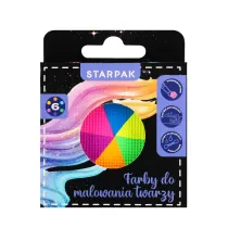 Farby do malowania twarzy 6 kolor�w paletka STARPAK 576506