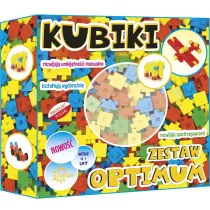 Klocki konstrukcyjne 138 elementw Kubiki Optimum ABINO 337008