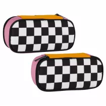 Pi�rnik saszetka owalna 1zamek Szachownica bia�a STARPAK 527259