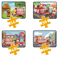 Puzzle 4w1 Stra� Po�arna Askato