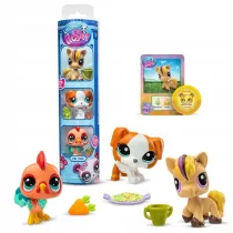 Littlest Pet Shop Tuba Zestaw 3 figurek zwierztek +akcesoria seria 3