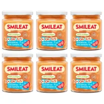 Smileat S�oiczek z ekologicznymi ma�ymi kawa�kami makaronu z pomidorami po 10 miesi�cu Zestaw 6 x 230 g Bio