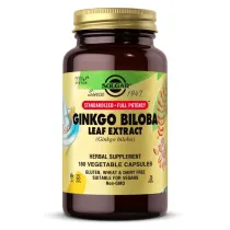 Solgar Ginkgo Biloba Leaf Extract - Ginko Biloba wycig z lici miorzbu japoskiego Suplement diety 180 kaps.