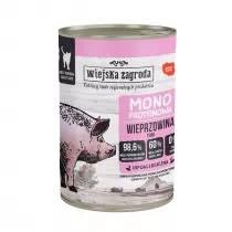 Wiejska Zagroda Karma mokra dla kota Monobiakowa Wieprzowina (dorosy) 400 g
